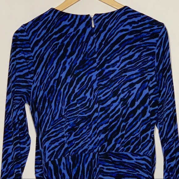 Michael Kors Bodycon Zebra Print Midi Dress - Picture 5 of 11